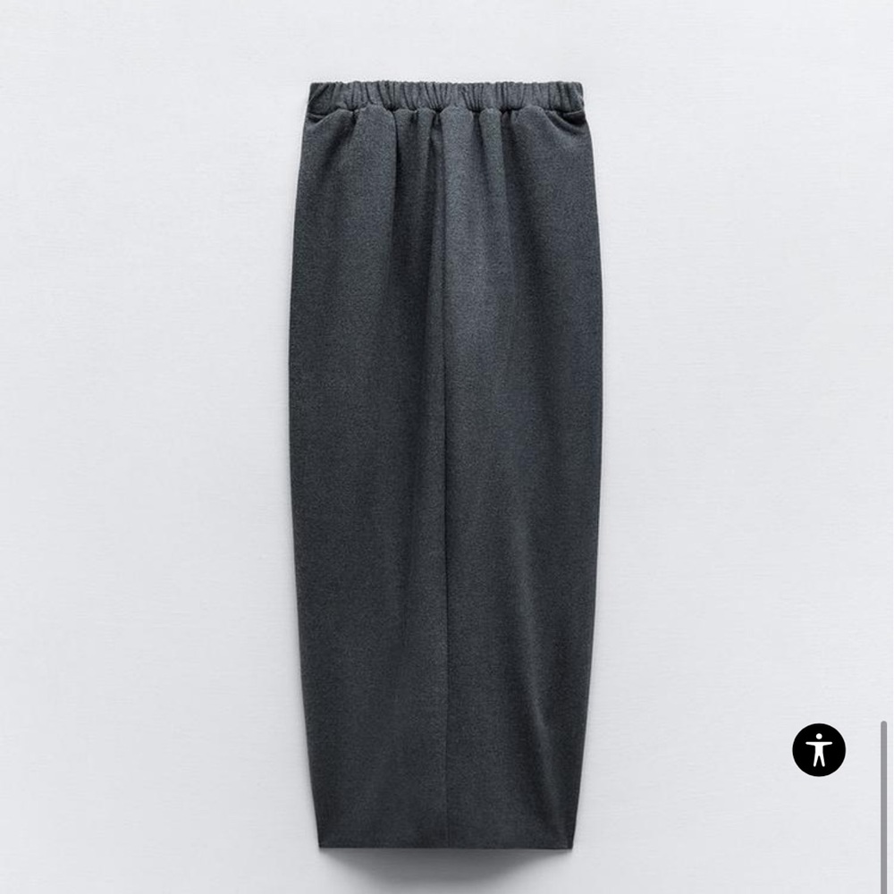 Zara Ruched Strapless Dress Grey NWT - Picture 5 of 9